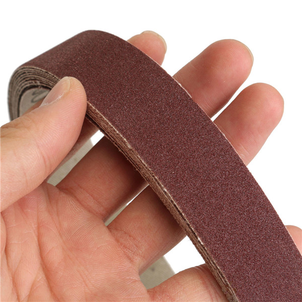 10pcs 760x25mm 100 Grit Sanding Belts Abrasive Sanding Paper