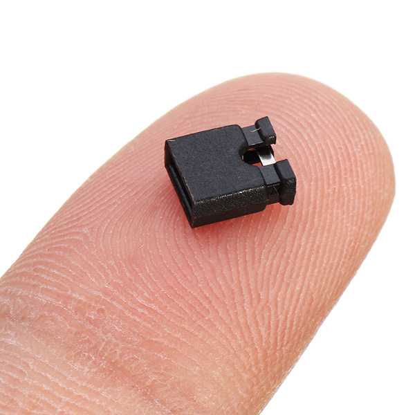 100Pcs Black 2.54mm Jumper Cap mini Jumper Short Circuit Cap Connection IS