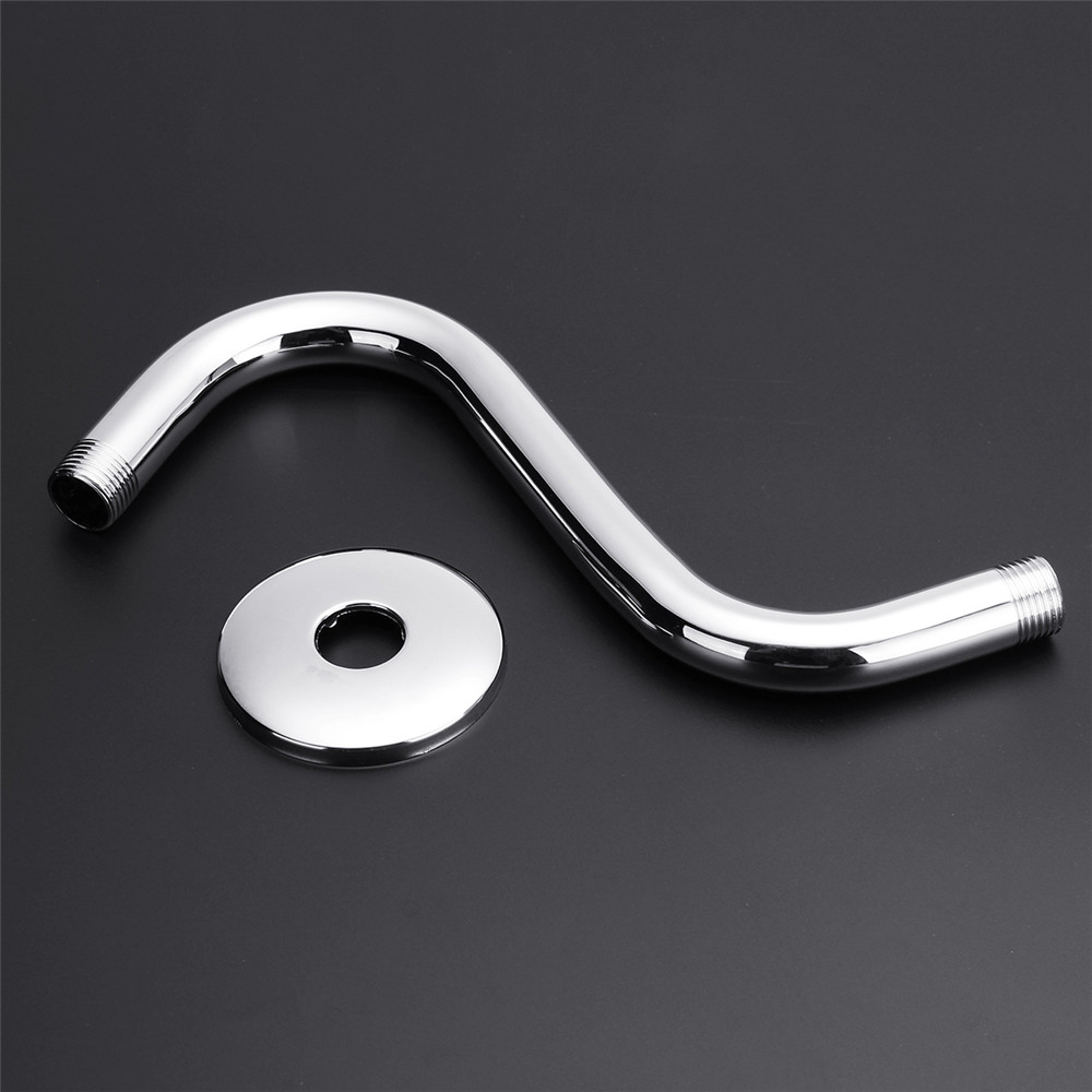 Stainless Steel High Rise Extension S-Curved Goose Neck Shower Extension Arm